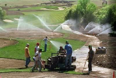 Preparando la cancha para un campeonato